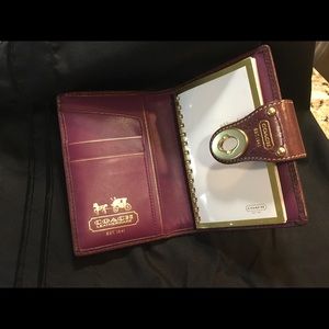 Coach wallet and address book